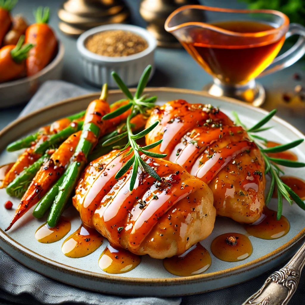 Poulet Glacé au Sirop d'Érable et à la Moutarde