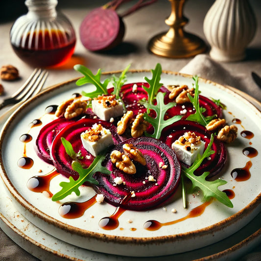 Carpaccio de Betteraves Glacées au Sirop d'Érable