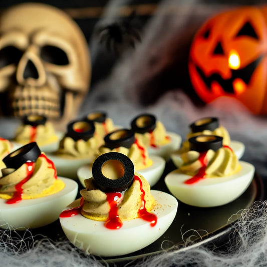 Œufs Mimosa Façon Yeux Sanglants au Sirop d'Érable